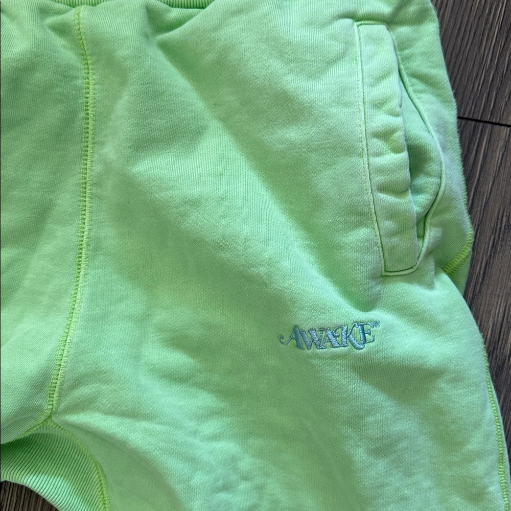 Awake Green Joggers size small medium unisex fashion forward - Picture 2 of 7